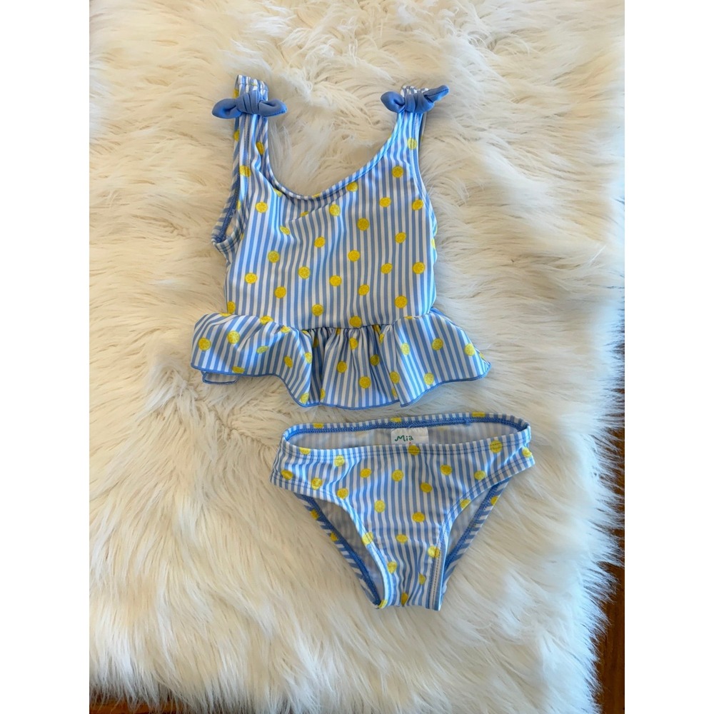 Mia and Miles 3t swimsuit with lemons